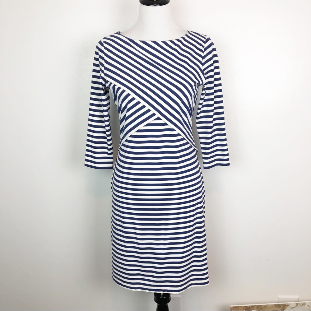 J. McLaughlin Striped Layered Dress
